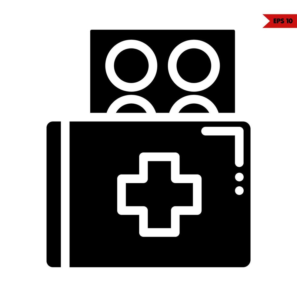 action needed glyph icon vector