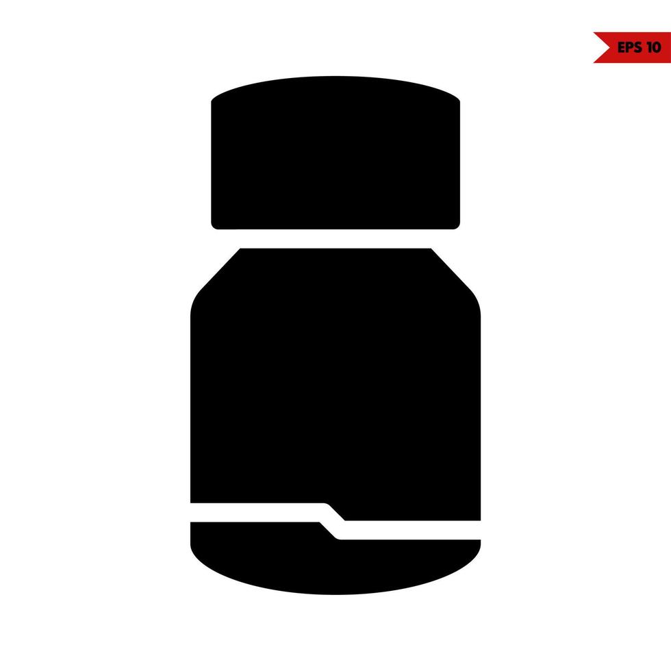 action needed glyph icon vector