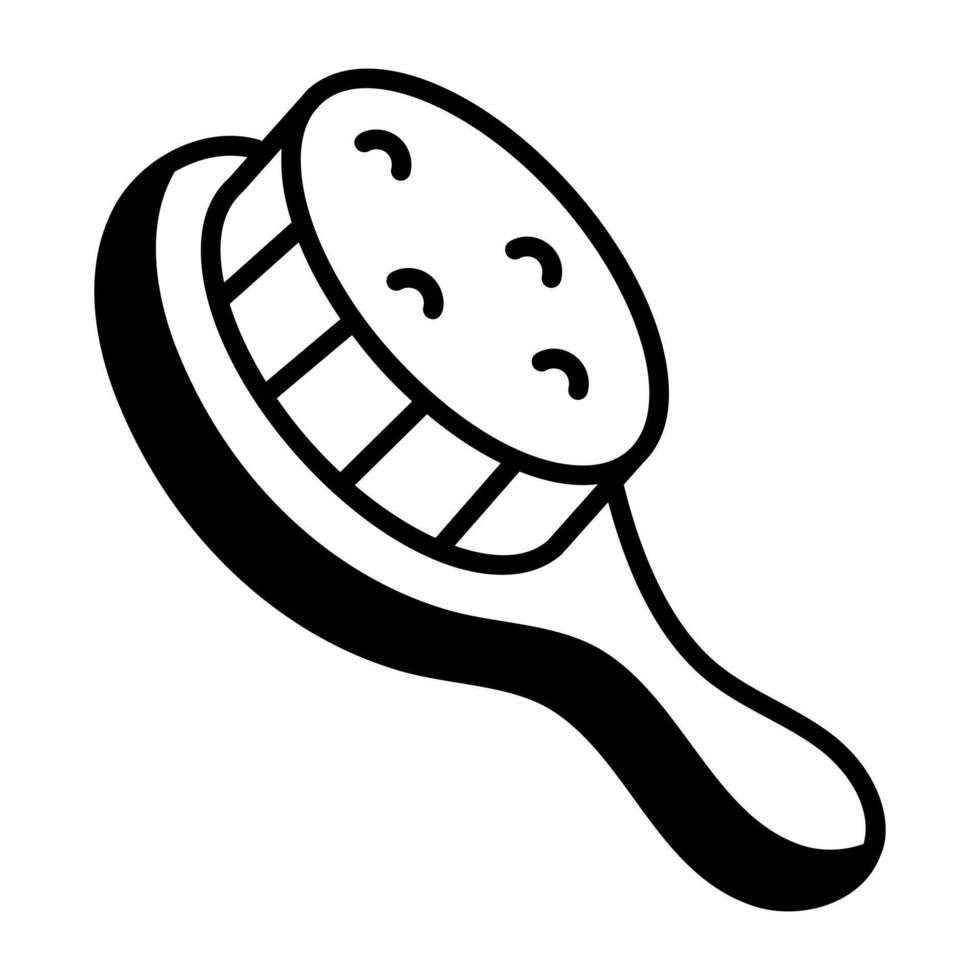 trendy Bath Brush vector