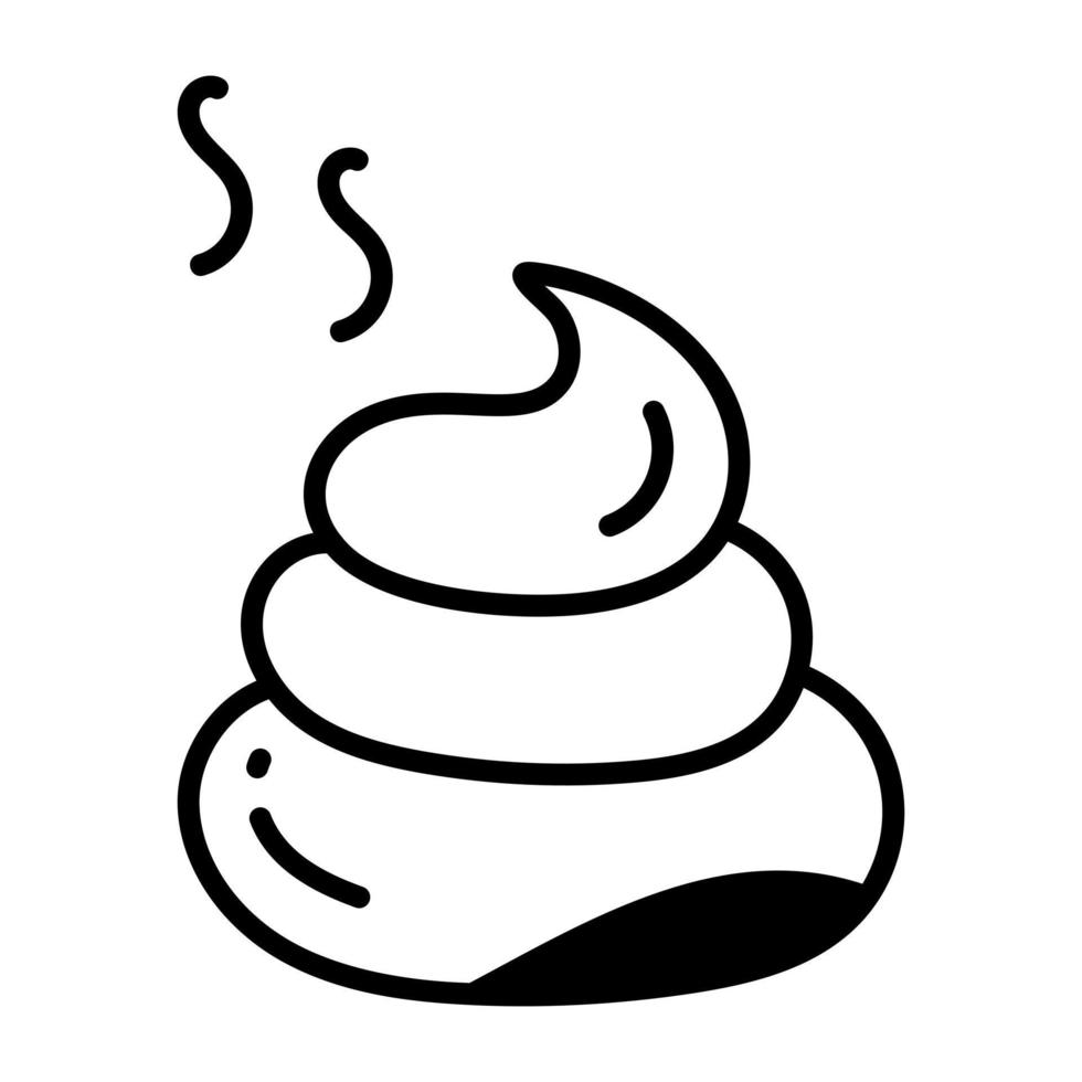 Trendy Dog Poop vector