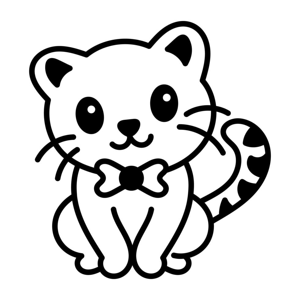 Trendy Kitten Concepts vector