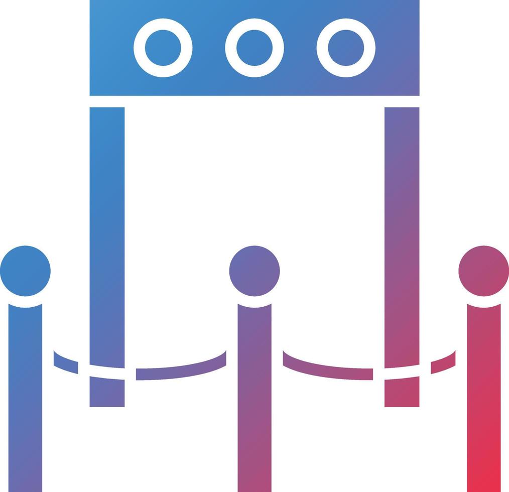Vector Design Boarding Gate Icon Style