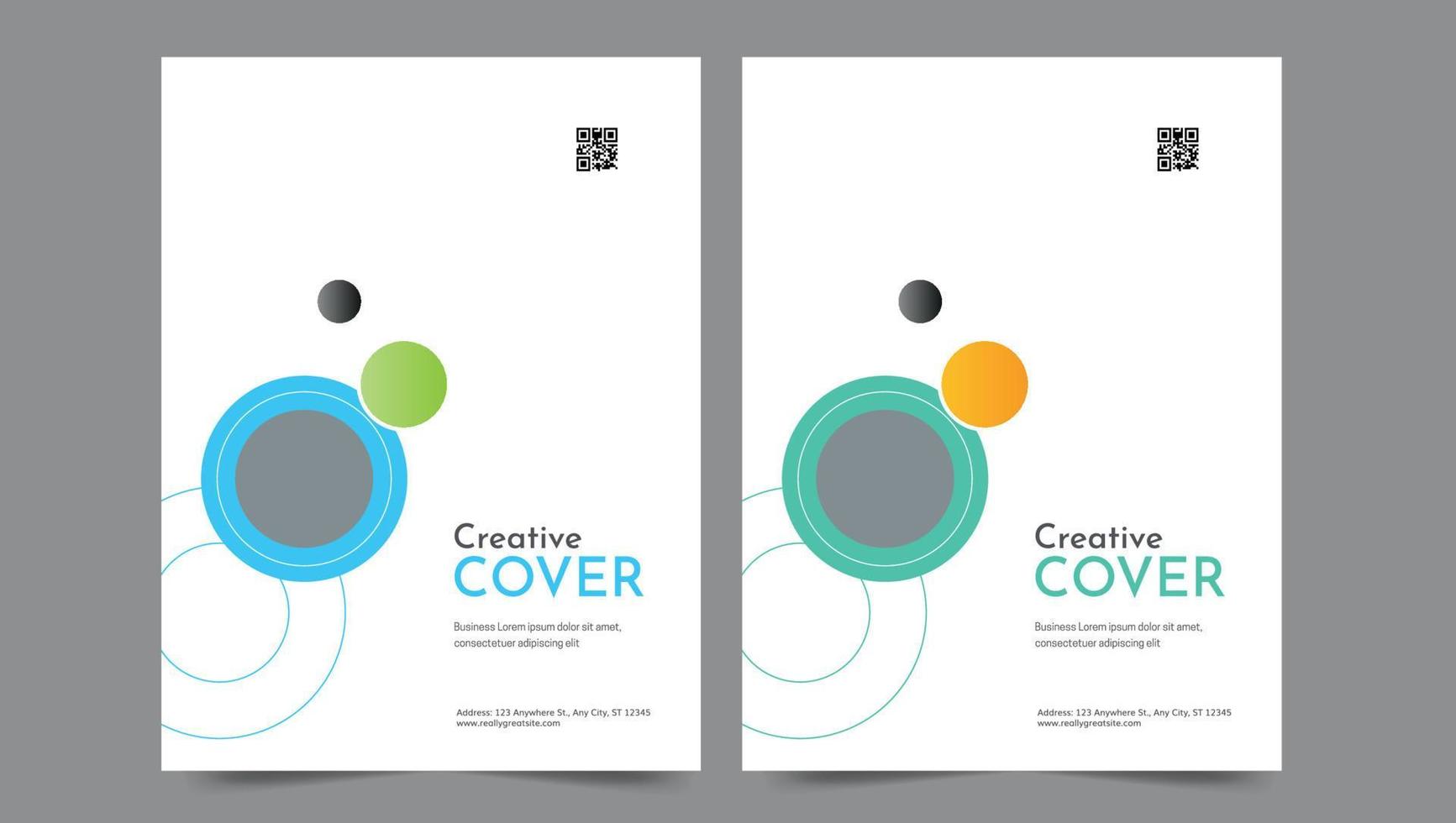 Cover template flyer design vector background