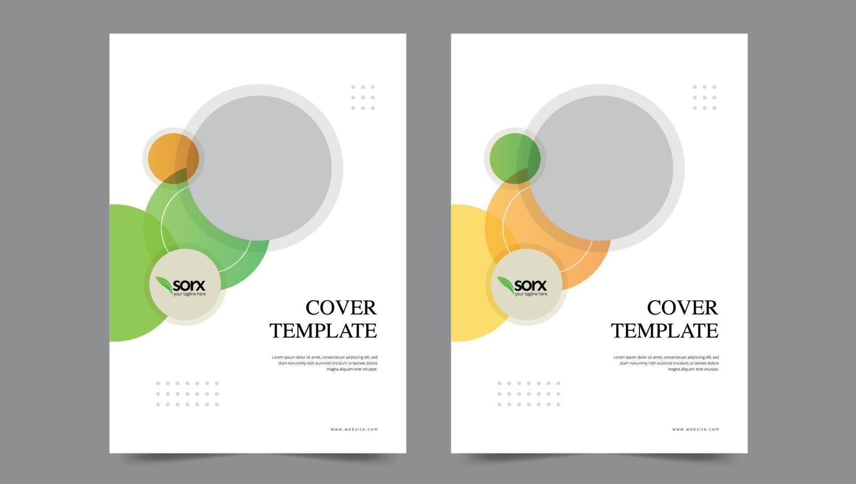 Cover template flyer design vector background
