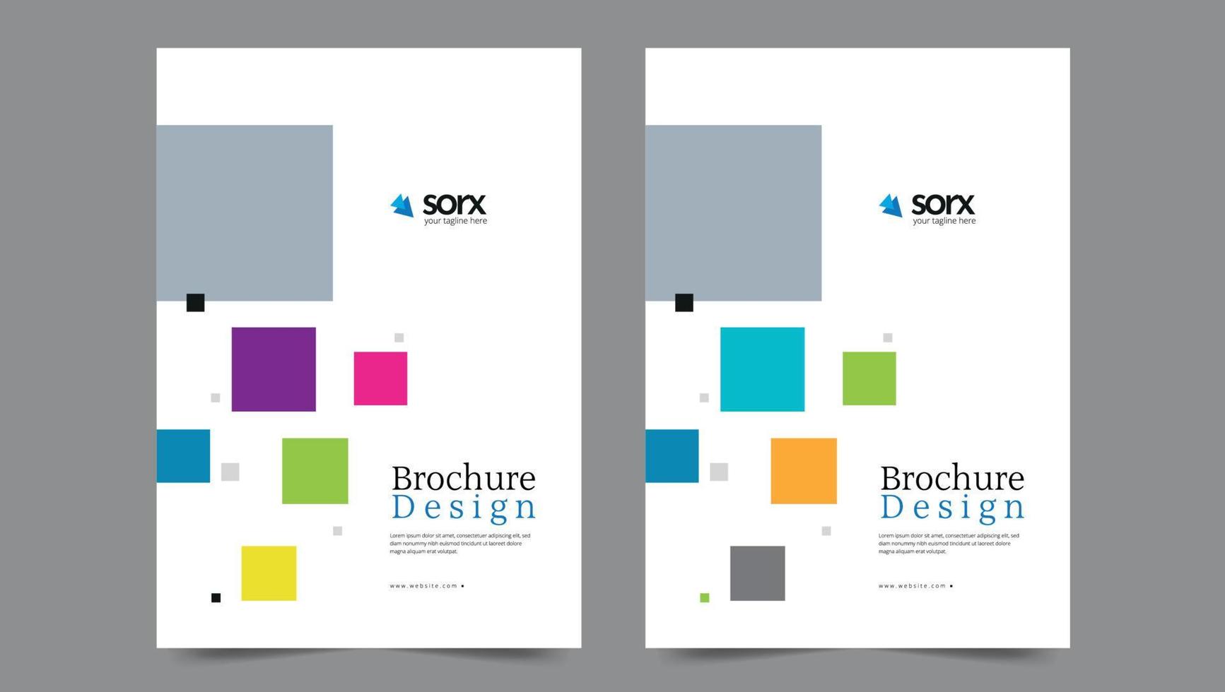 Cover template flyer design vector background