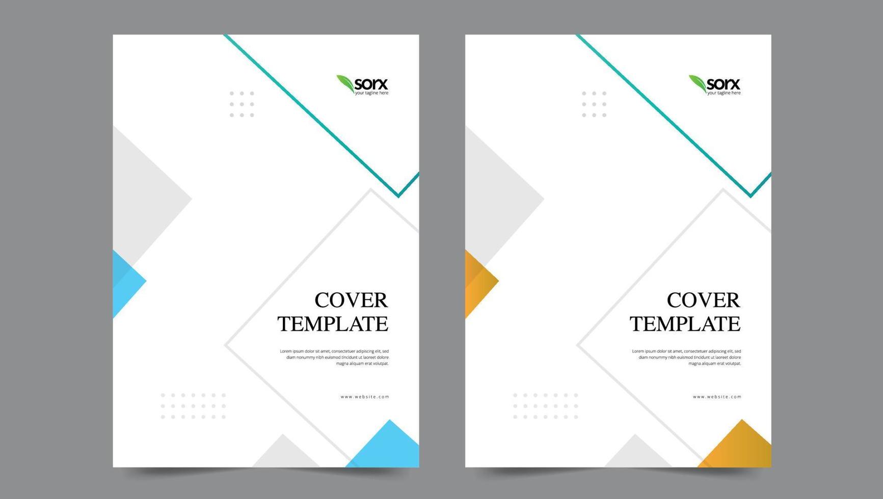 Cover template flyer design vector background