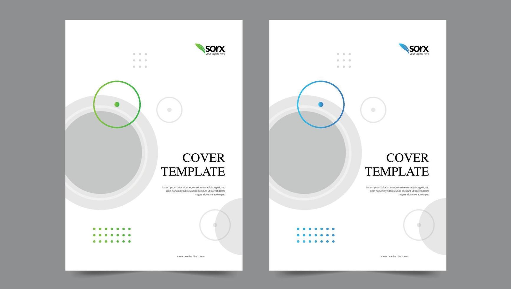 Cover template flyer design vector background