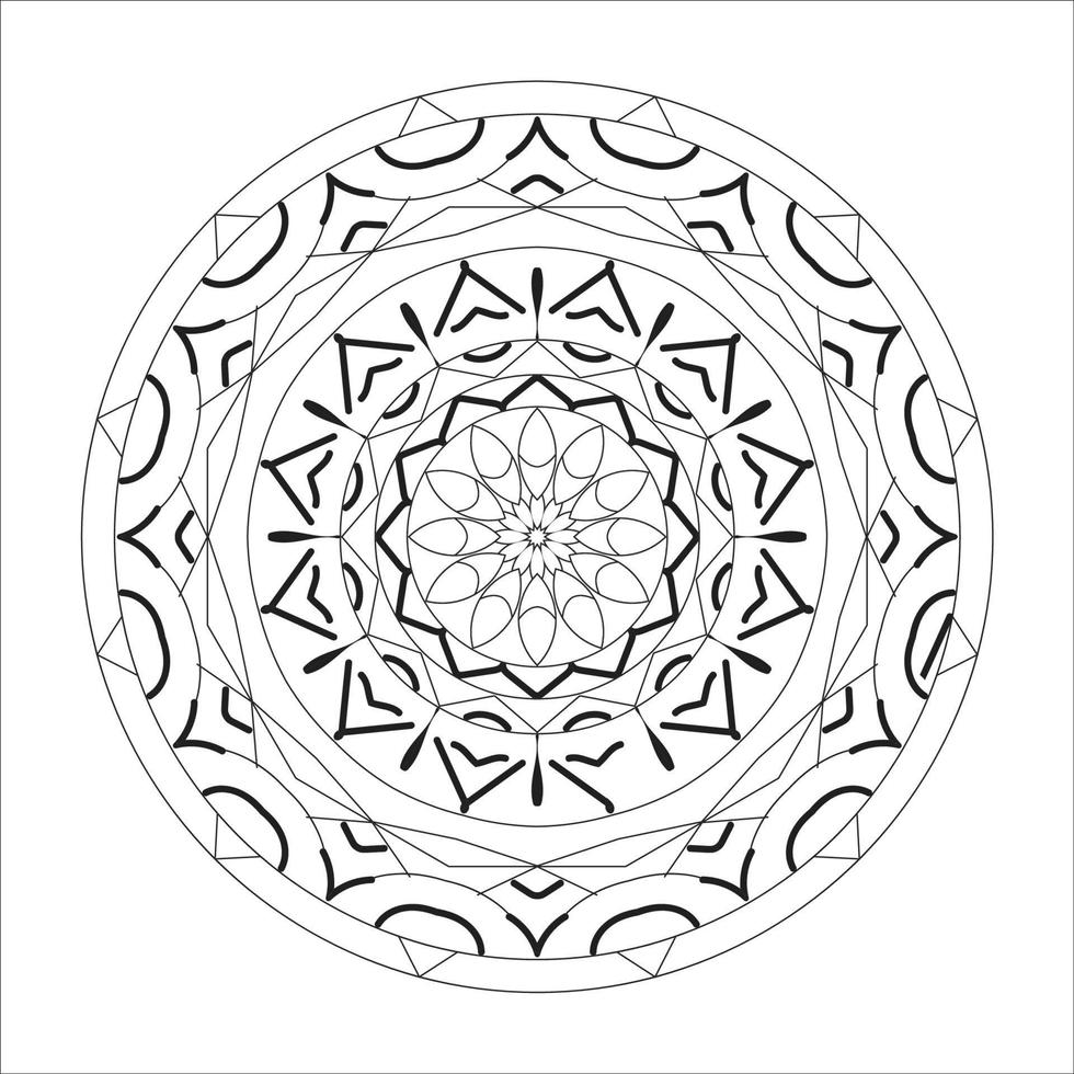 Modern Creative Mandala Design Template vector