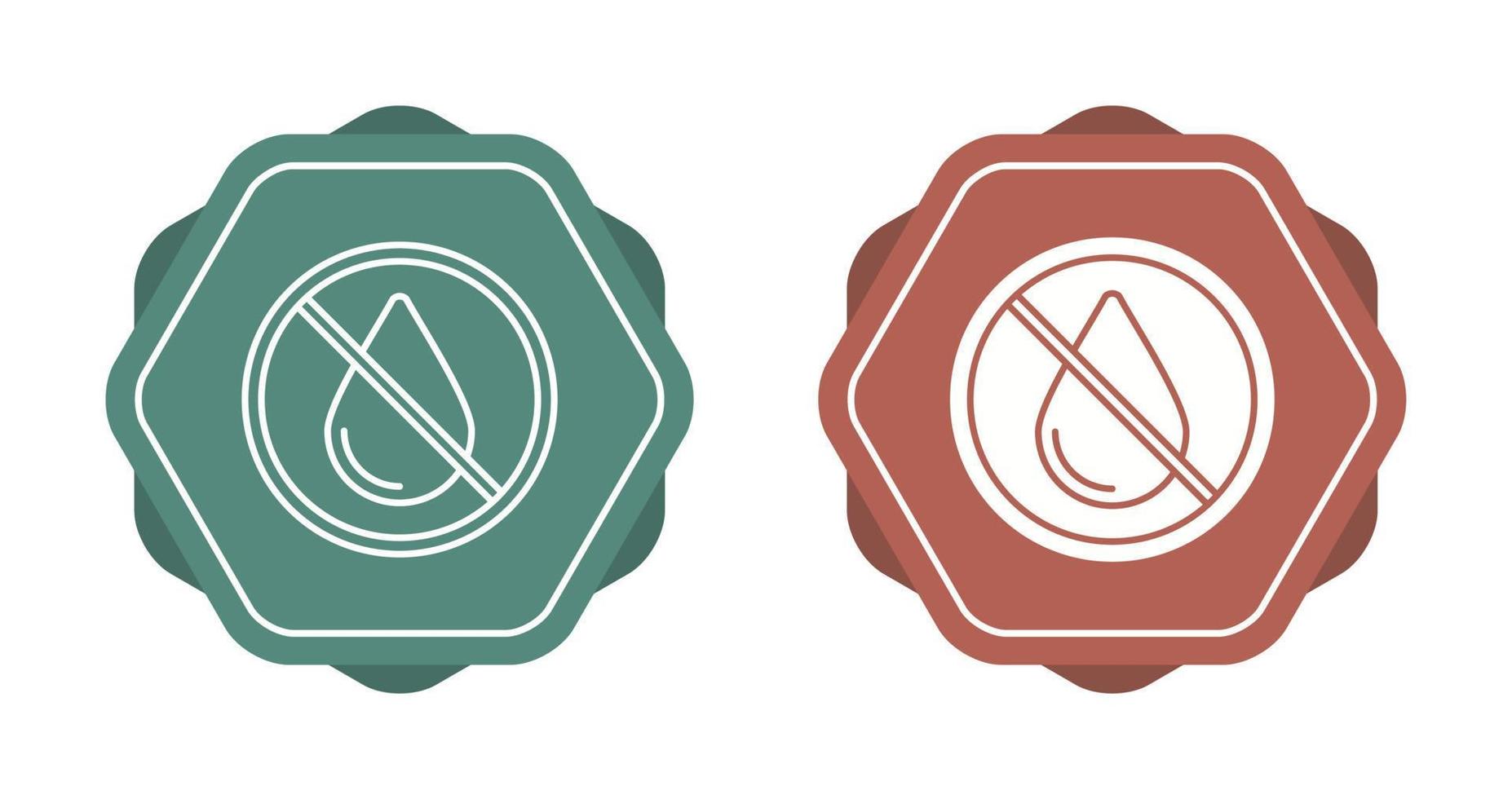No Water Vector Icon