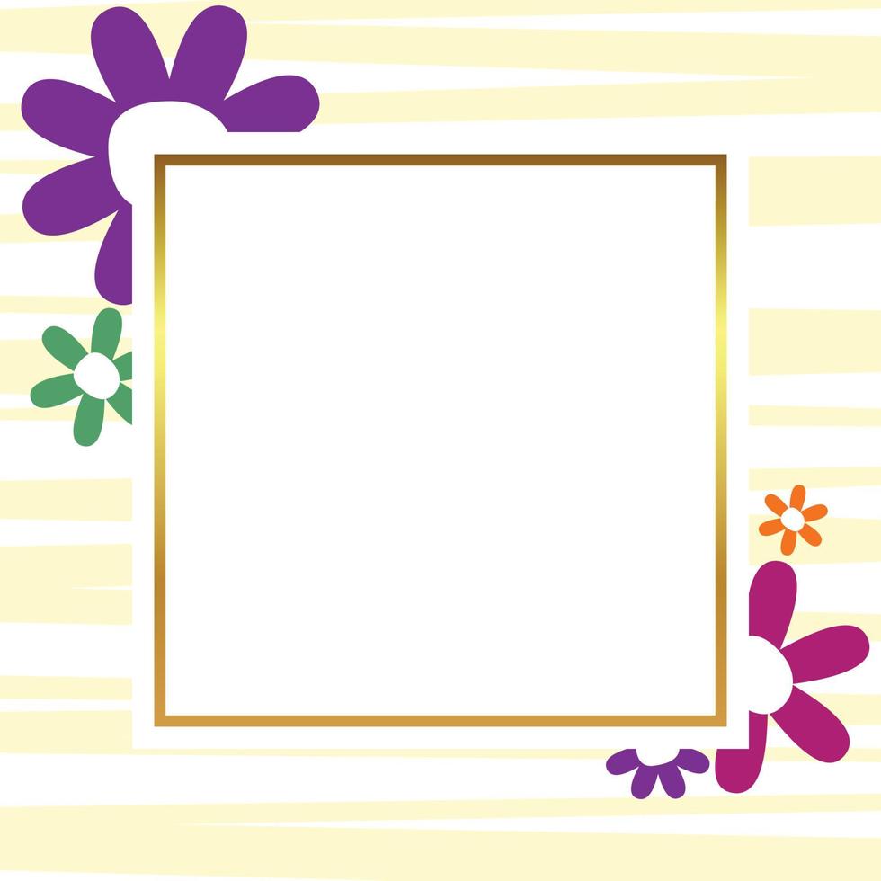 spring background with floral decoration, with free space for text. Template for banner, poster, social media, greeting card. vector