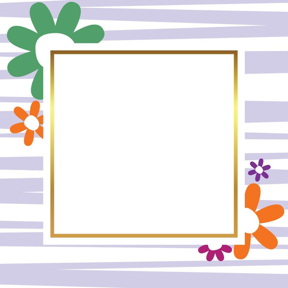 spring background with floral decoration, with free space for text. Template for banner, poster, social media, greeting card. vector