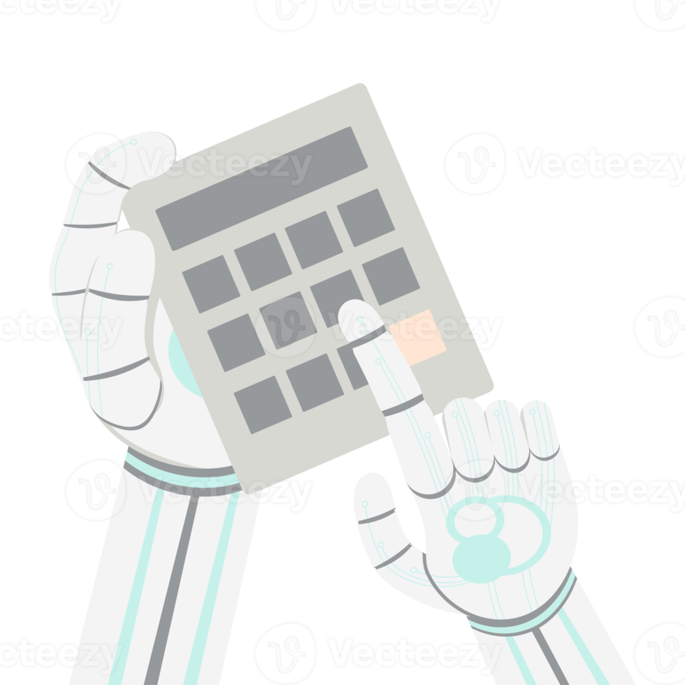 Artificial Intelligence Robot Machine Hand Arm Pose Calculator png