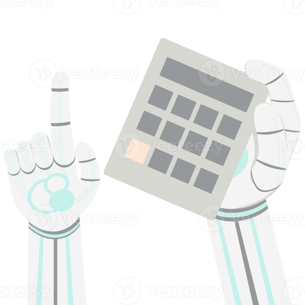 Artificial Intelligence Robot Machine Hand Arm Pose Calculator png