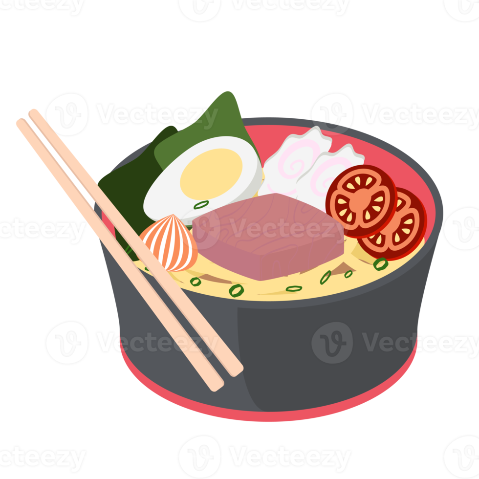 noodle ramen ramyun ramyeon soep traditioneel Aziatisch voedsel png