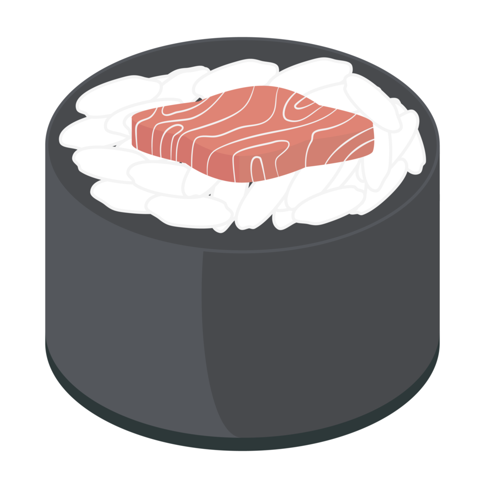 Sushi Lachs und Thunfisch Rollen japanisch Küche Essen png