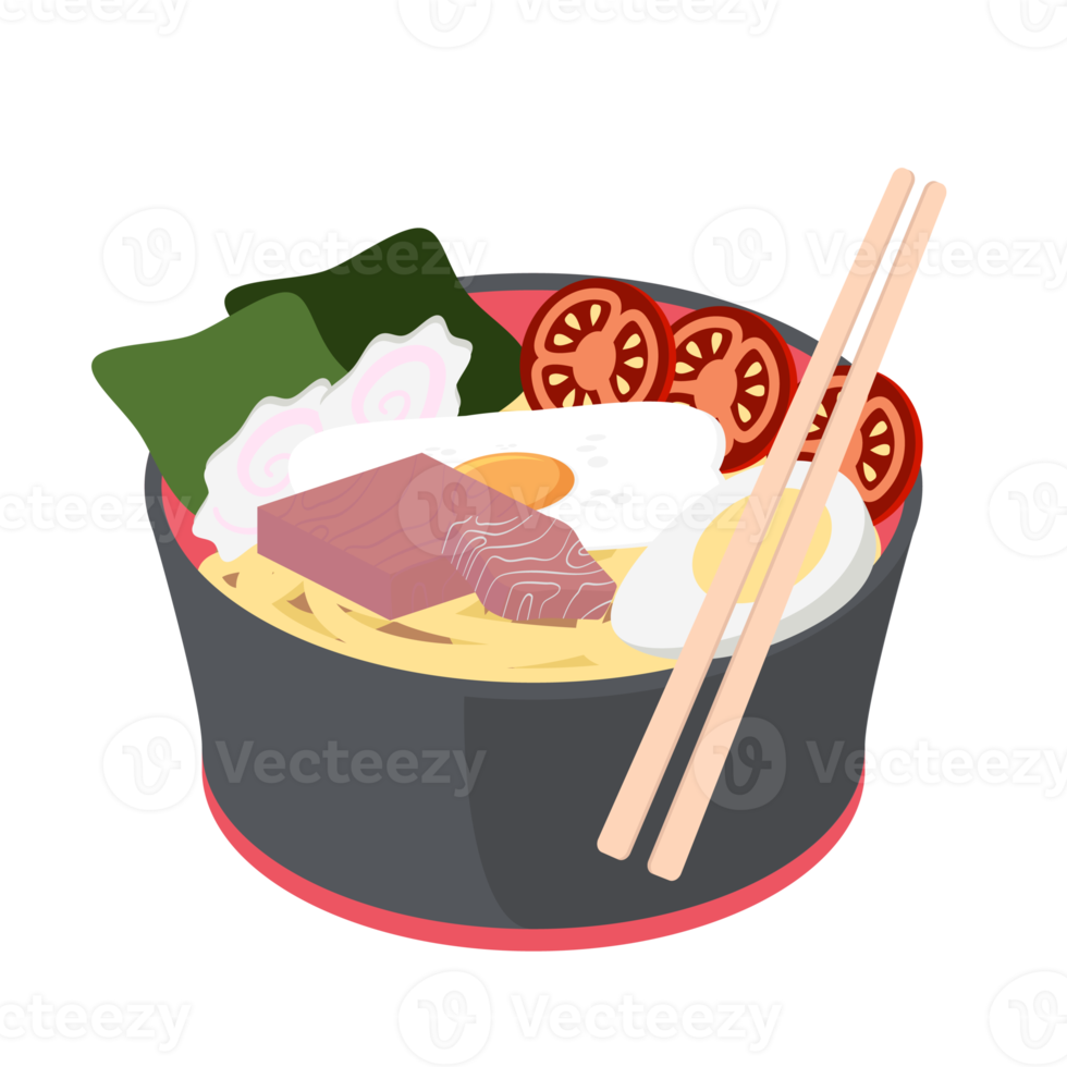 noodle ramen ramyun ramyeon soep traditioneel Aziatisch voedsel png