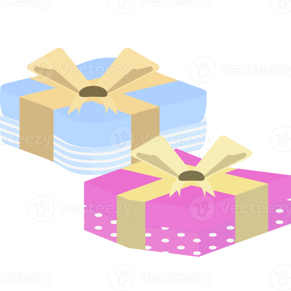 Gift Box Wrap Ribbon Horizontal Line Pattern png