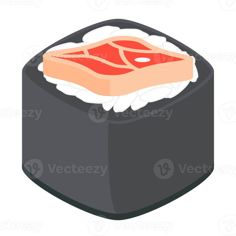 Sushi Salmon And Tuna Rolls Japanese Cuisine Food png