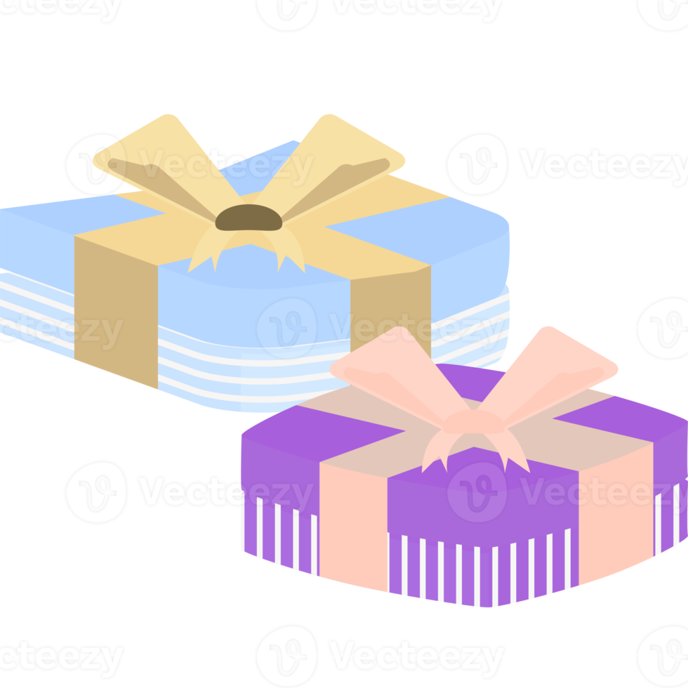 Gift Box Wrap Ribbon Horizontal Line Pattern png