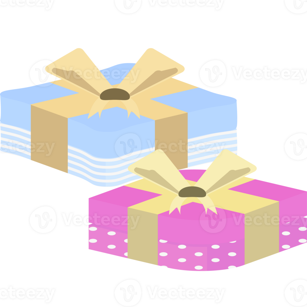 Gift Box Wrap Ribbon Horizontal Line Pattern png