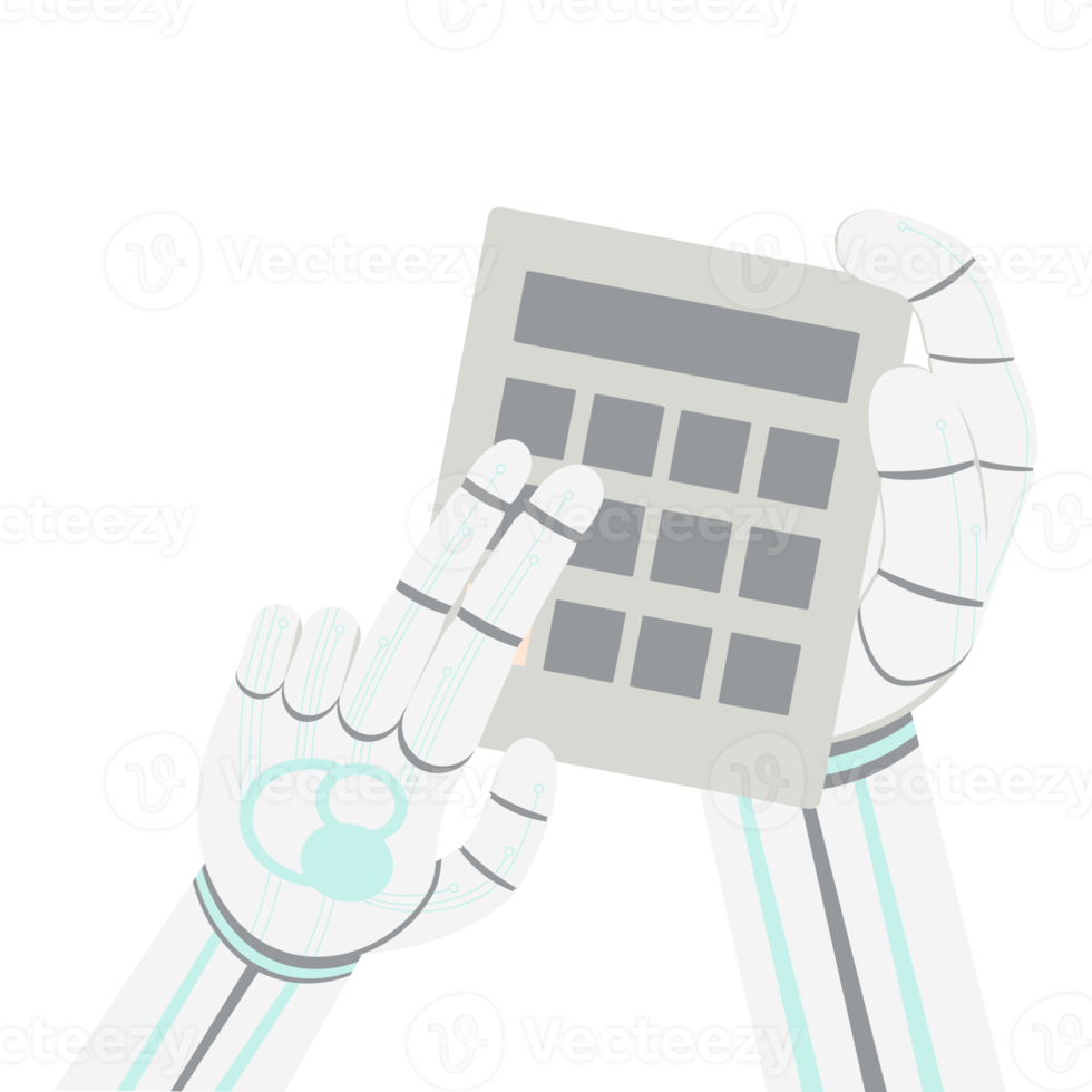 Artificial Intelligence Robot Machine Hand Arm Pose Calculator png