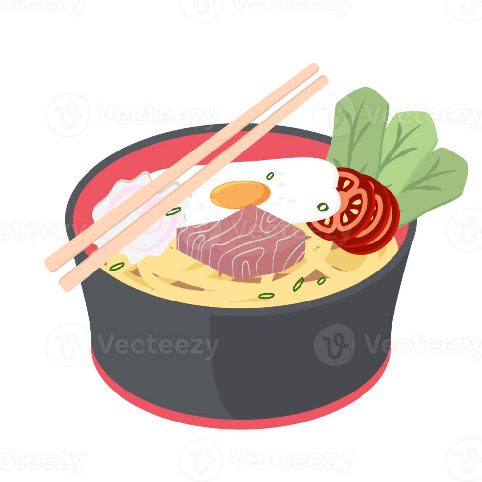 noodle ramen ramyun ramyeon soep traditioneel Aziatisch voedsel png