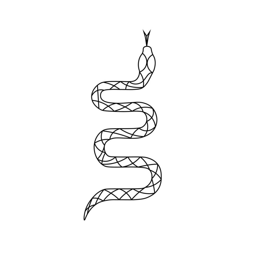 Snake. Anti stress vector illustration