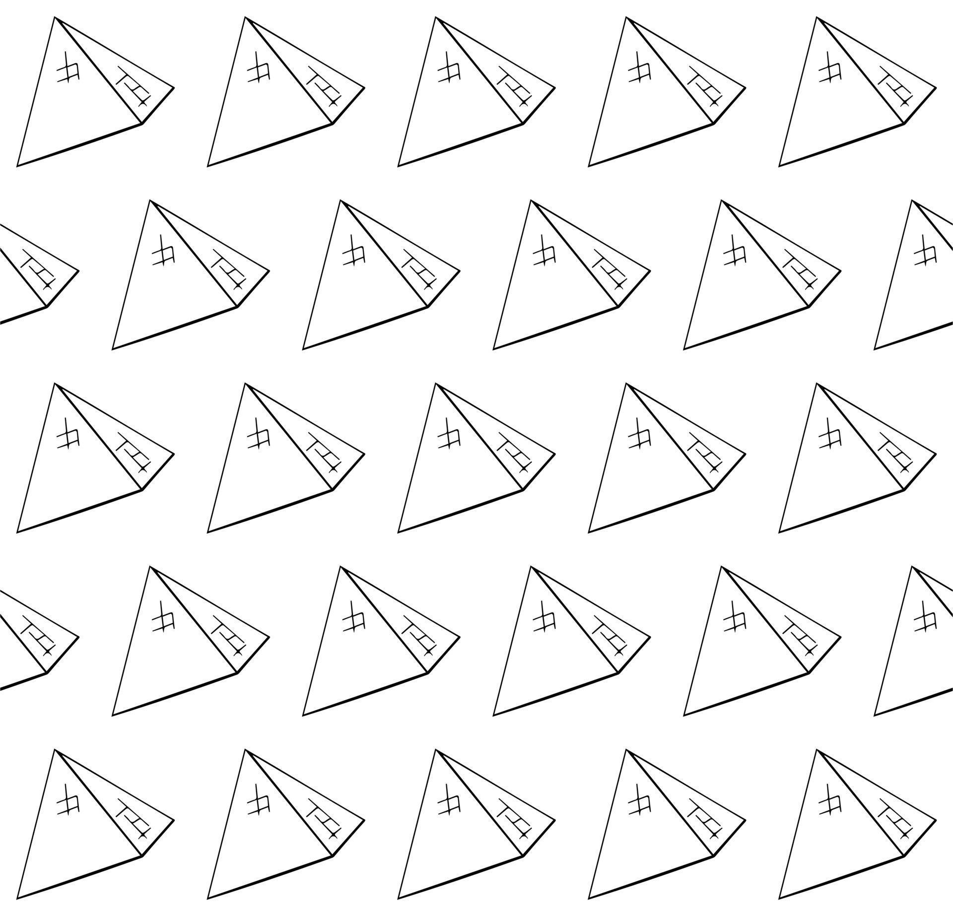 Egyptian pyramid pattern in flat style 22380913 Vector Art at Vecteezy