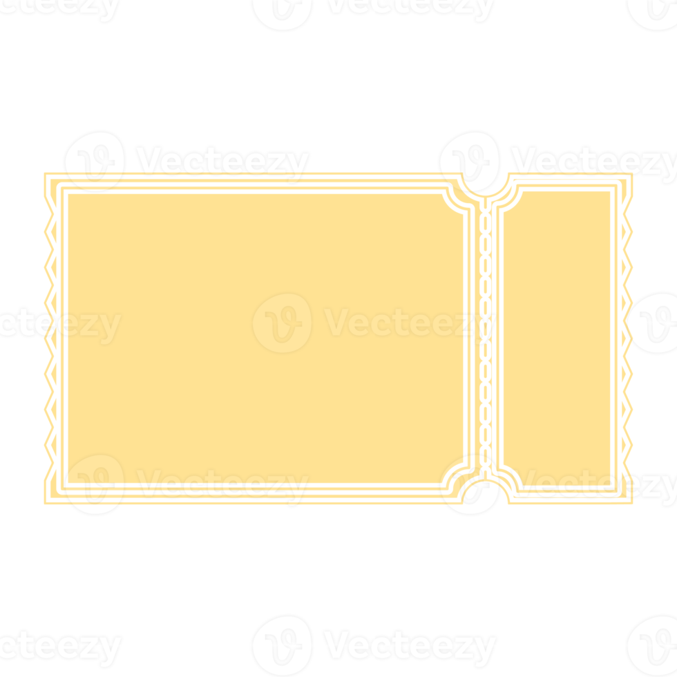 Golden Ticket Sticker Bullet Journal Blank png