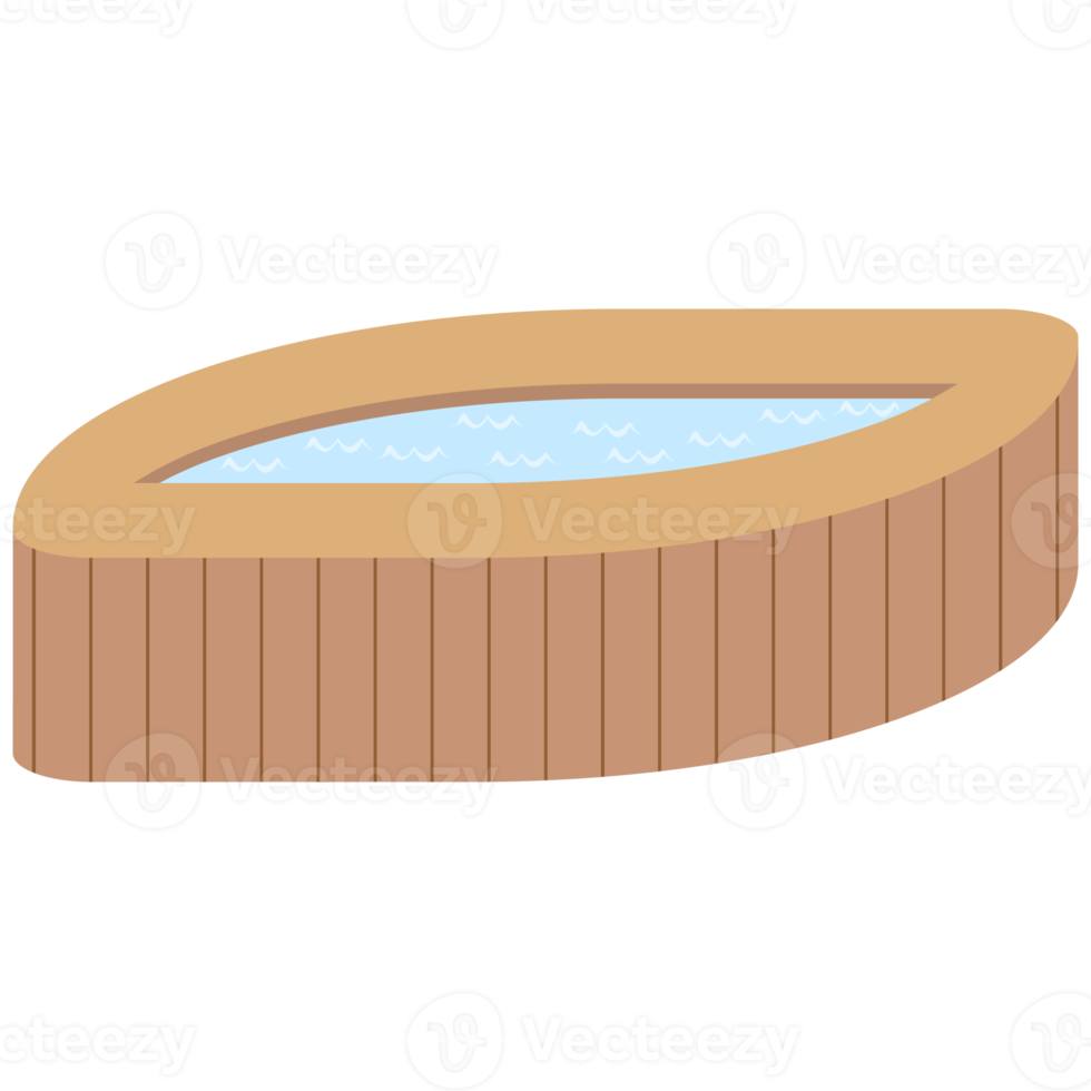 en bois jacuzzi nager bassin nager png