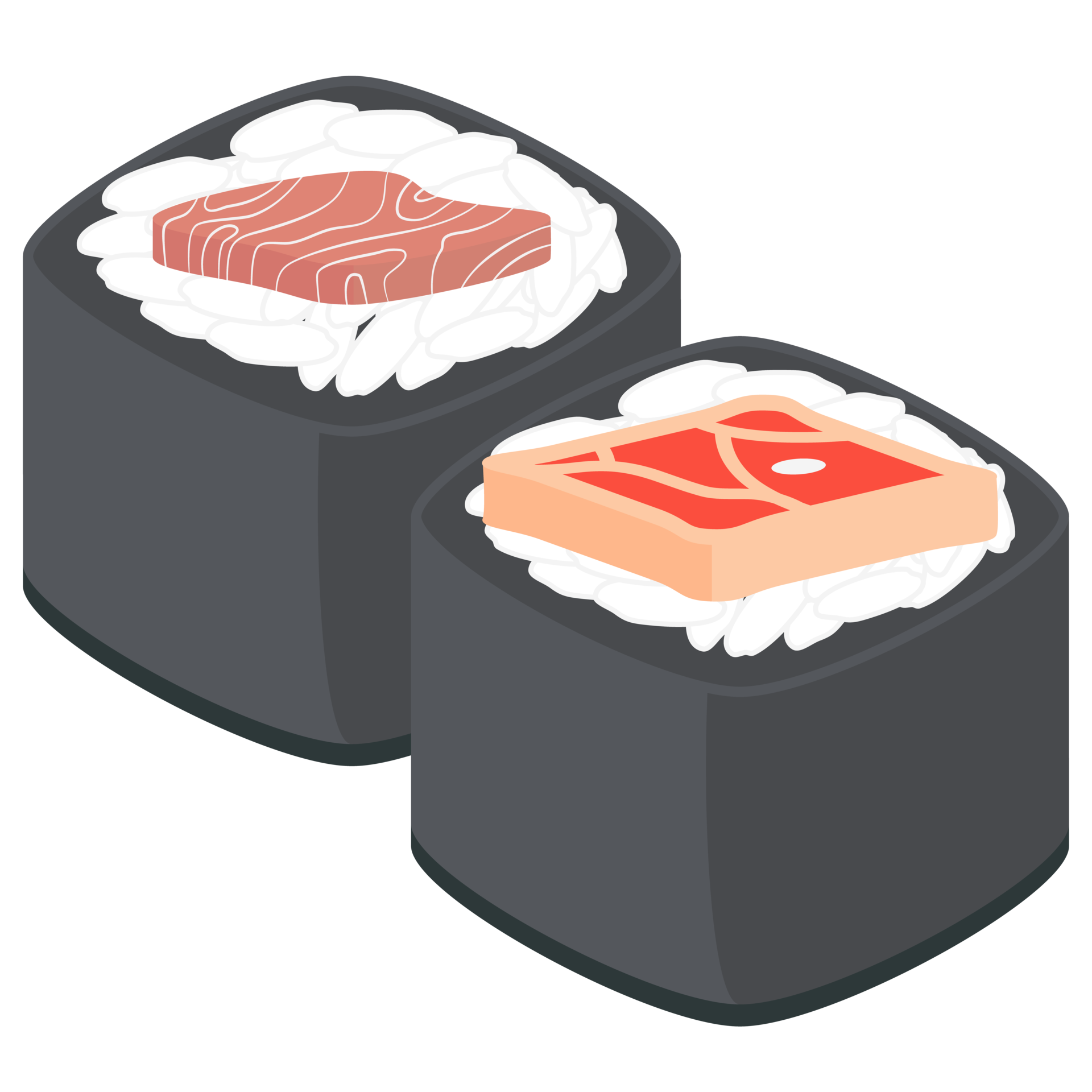 Sushi Salmon And Tuna Rolls Japanese Cuisine Food 22381129 PNG