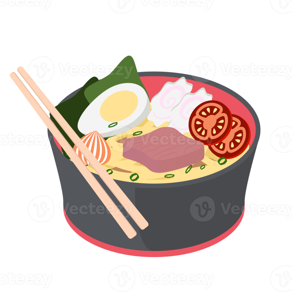 noodle ramen ramyun ramyeon soep traditioneel Aziatisch voedsel png