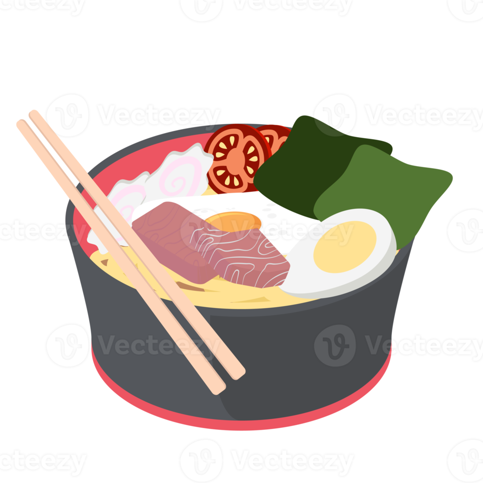 noodle ramen ramyun ramyeon soep traditioneel Aziatisch voedsel png