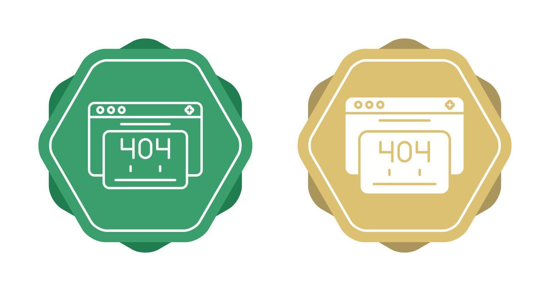 404 Error Vector Icon