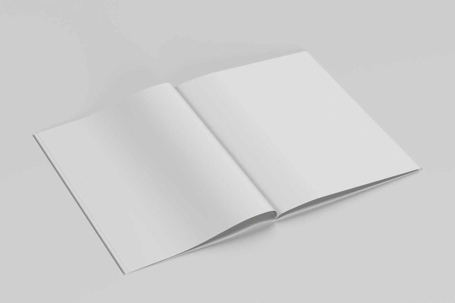 Premium realistic brochure mockup with white background photo