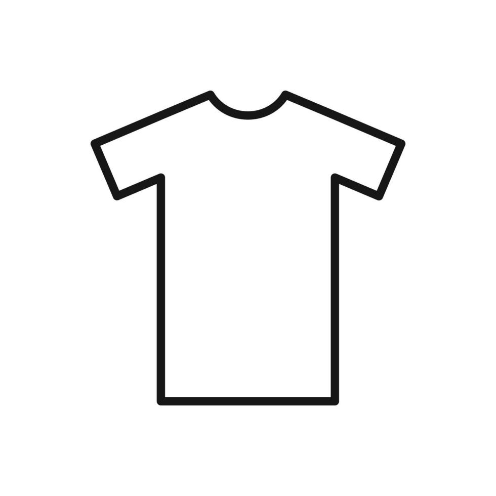Editable Icon of T-Shirt, Vector illustration isolated on white background. using for Presentation, website or mobile app
