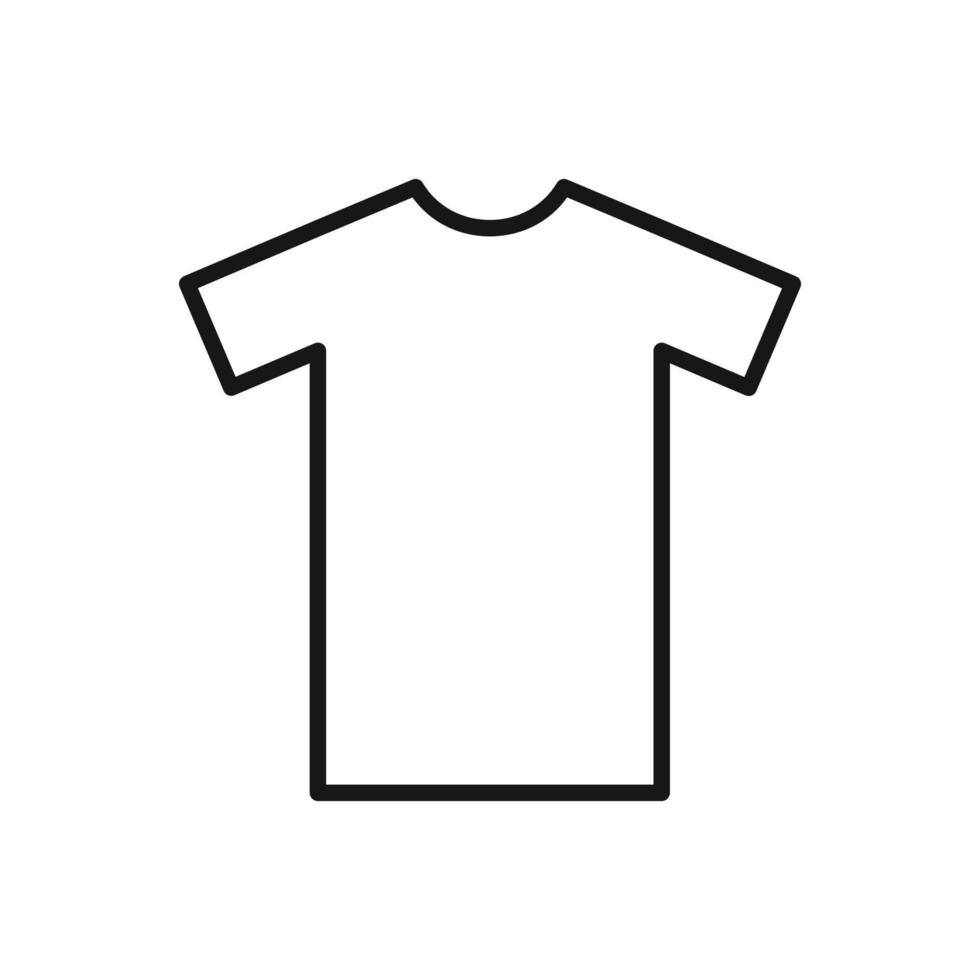 Editable Icon of T-Shirt, Vector illustration isolated on white background. using for Presentation, website or mobile app