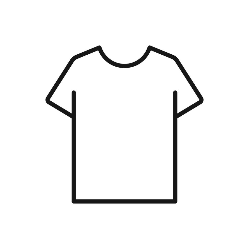 Editable Icon of T-Shirt, Vector illustration isolated on white background. using for Presentation, website or mobile app