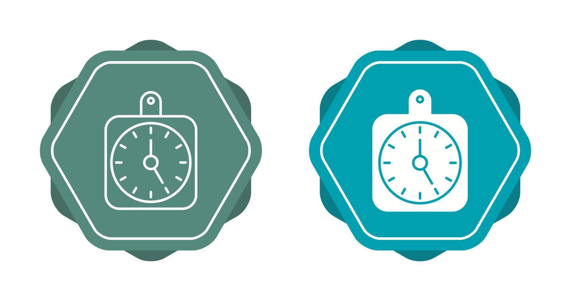 icono de vector de reloj de pared