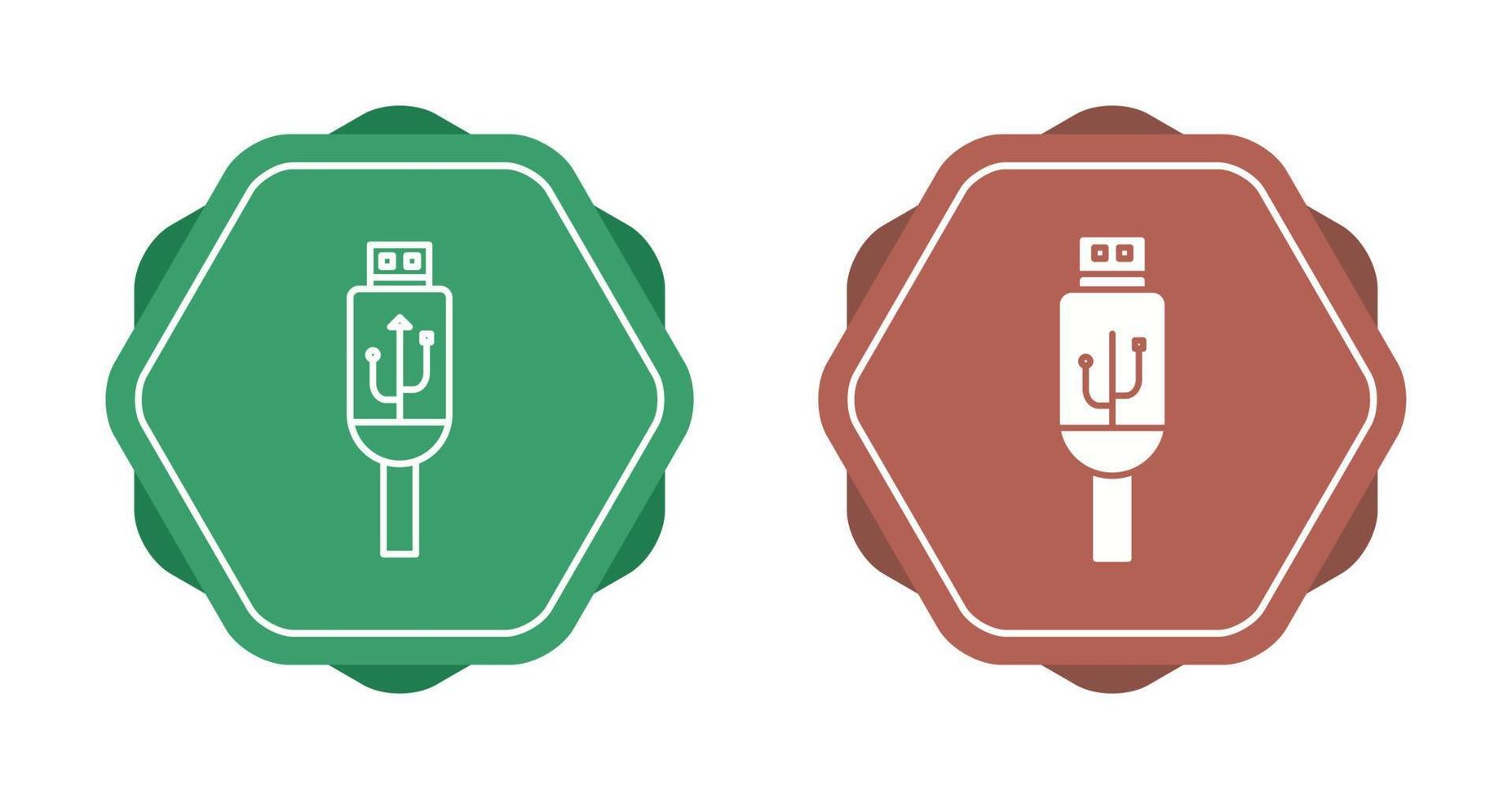 Usb Cable Vector Icon