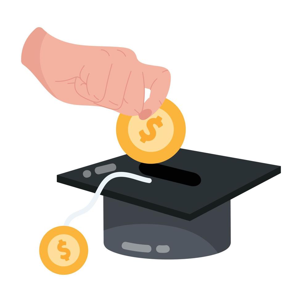 Trendy Tuition Fee vector