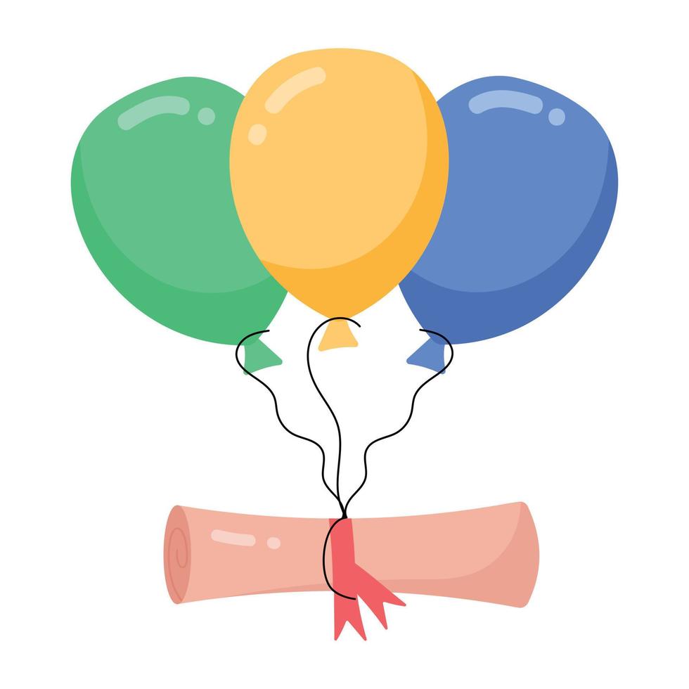 Trendy Graduation Event vector