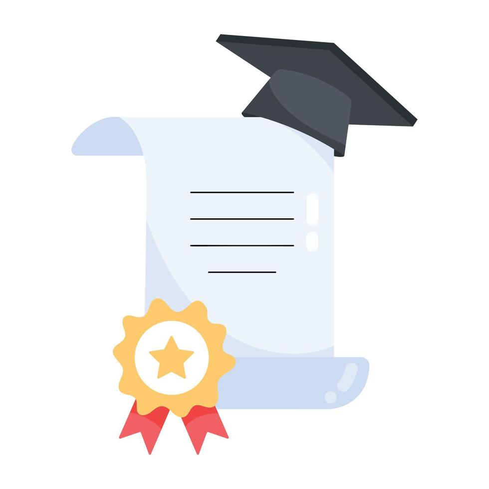 Trendy Graduation Degree vector