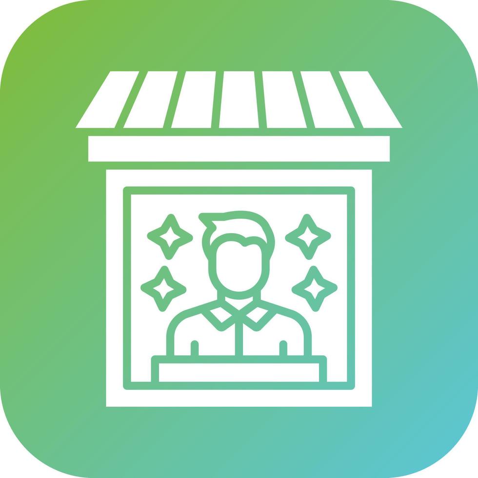In Store Demonstration Vector Icon Style