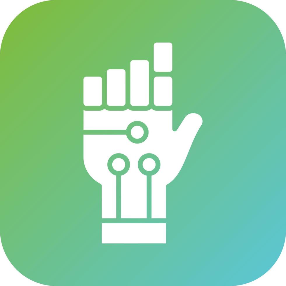 Robot Hand Vector Icon Style