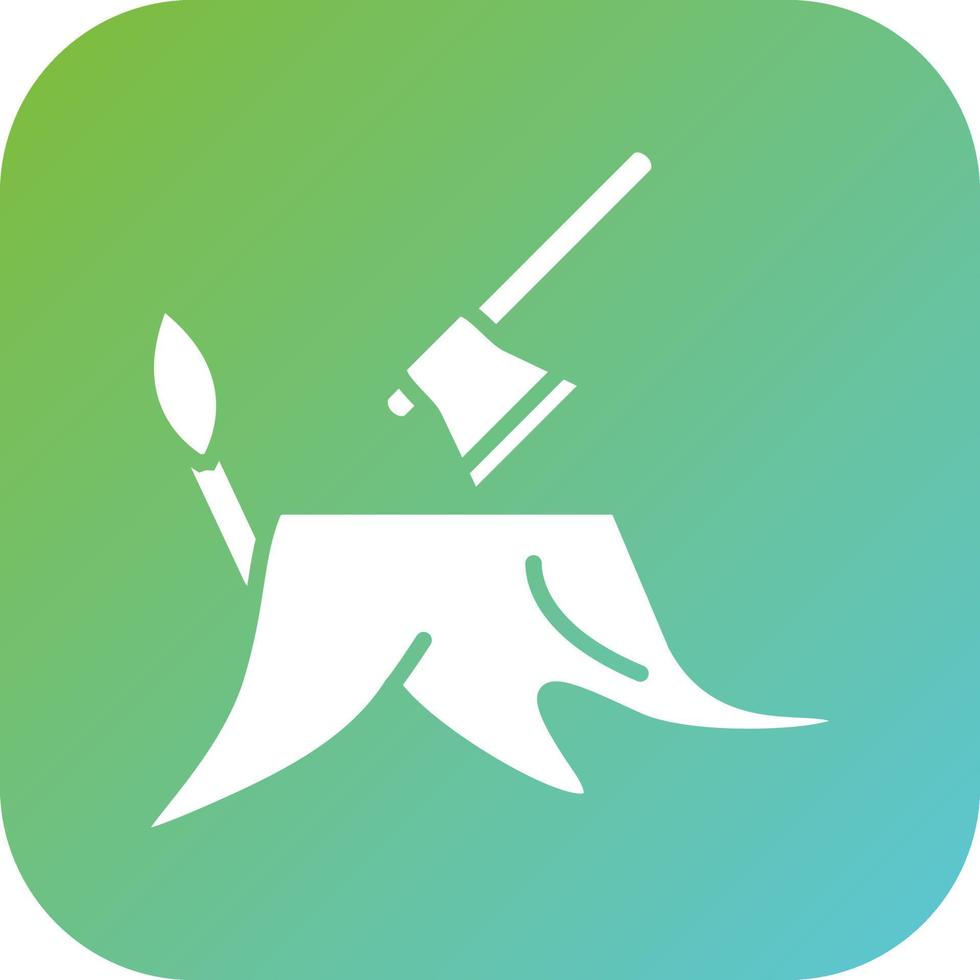 Deforestation Vector Icon Style