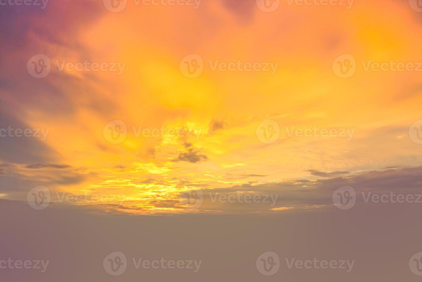 Real amazing panoramic sunrise or sunset sky with gentle colorful clouds. Long panorama, crop it photo