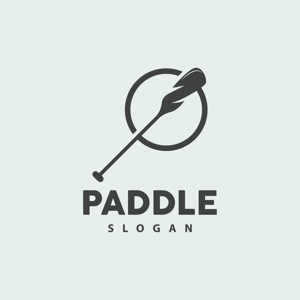 Paddle Logo, Boat Paddle Vector, Crossed Paddle Icon, Illustration Symbol Simple Design vector