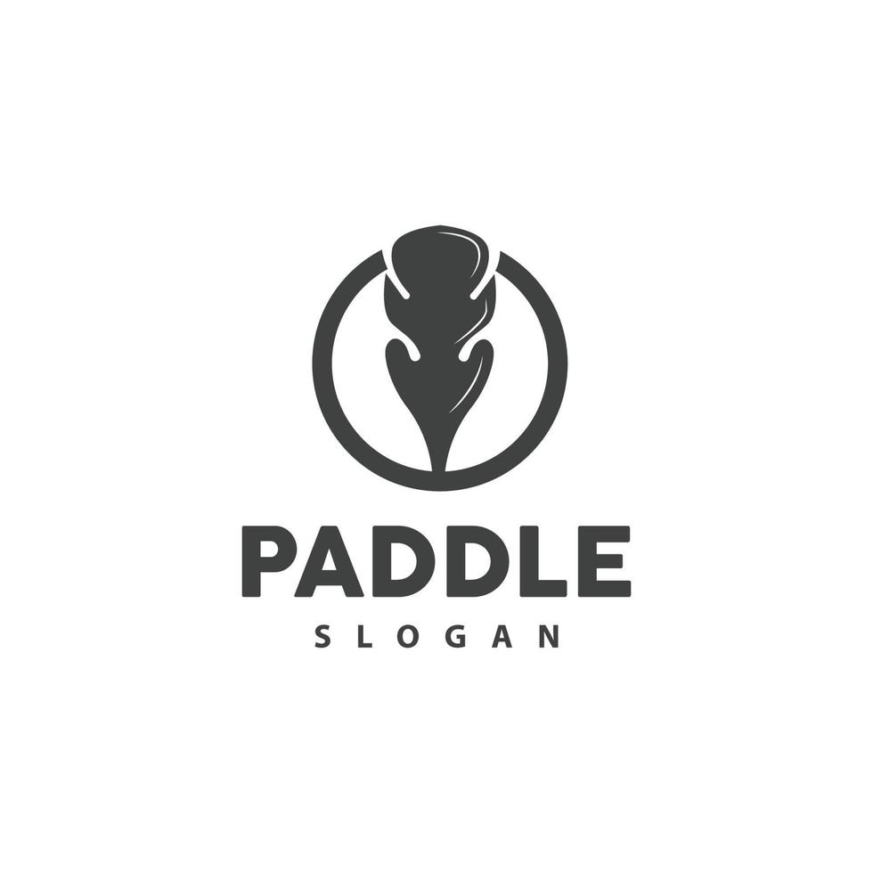 Paddle Logo, Boat Paddle Vector, Crossed Paddle Icon, Illustration Symbol Simple Design vector