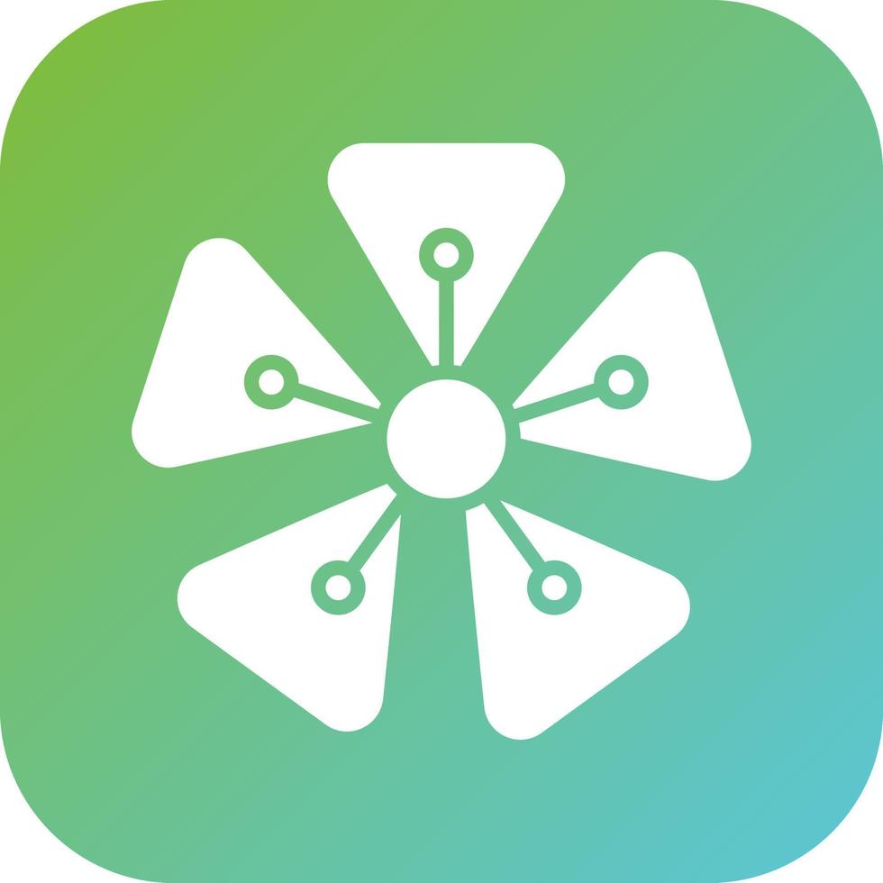 Hydrangea Vector Icon Style
